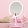 Make Up Mirror Small Lighted HH-099 180 Degree Rotation Cosmetic Led Makeup Mirror With Light